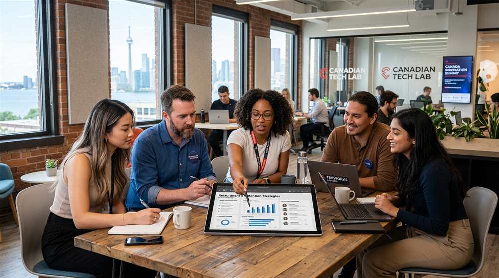 Réunion d équipe et recrutement dans une PME du Québec