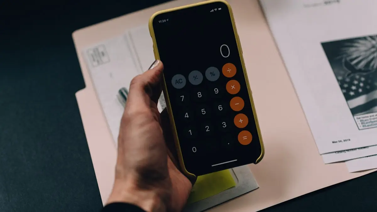 Documents financiers et calculatrice de budget