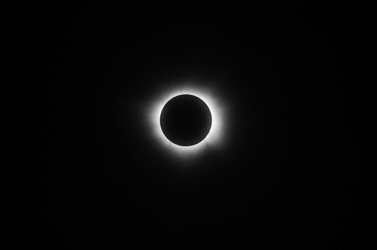 Noir et blanc sombre soleil lune - Pexels 22487891