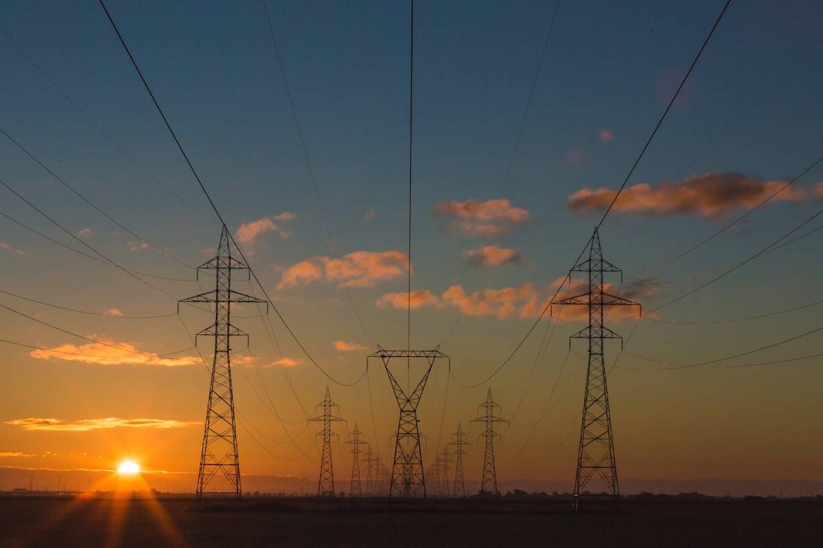 Réseau d'énergie propre et infrastructures au Québec - Photo libre de droit